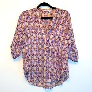 Lush Multicolor Patterned Blouse